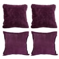 thumbnail image 1 of Set de 4 Cojines Decorativos (2 Cuadrados + 2 Cuadrados Grandes) Velvet Morado, 1 of 7
