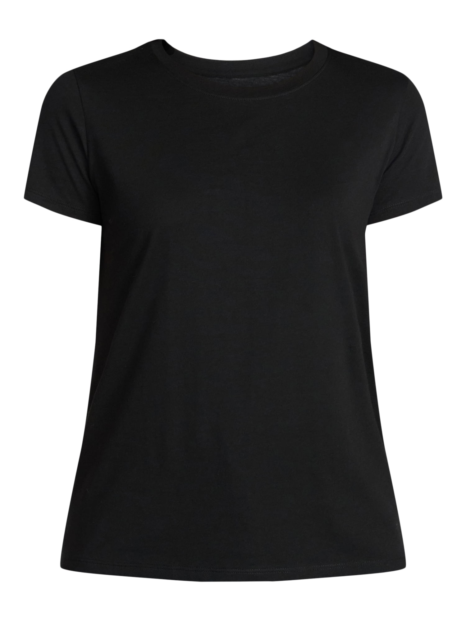 Time and Tru Women's Short Sleeve Crew Tee, Sizes 1X-4X