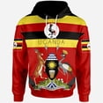 thumbnail image 4 of Sudadera con capucha con estampado 3D de la bandera de Uganda para hombre, ropa africana, ropa deportiva informal, jerseys de calle, 4 of 5