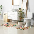 thumbnail image 6 of Yayeee Bath Rug for Bathroom Floor Non Slip Rectangle Fluffy Soft Absorbent Mat, 16"x24", Pink Colorful Circles, 6 of 7