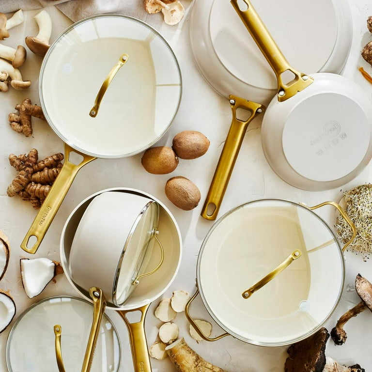 GreenPan Reserve Ceramic Nonstick 10-Piece Cookware Set, Taupe