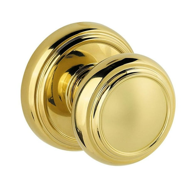 Baldwin Alcott HalfDummy Knob in Polished Brass