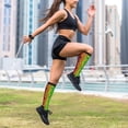 thumbnail image 6 of Lsque Multicolored Butterflies Pattern Sport Compression Socks for Men & Women 15-20 mmHg Knee High Nurse Pregnant Running Medical and Travel Athletic, 6 of 6