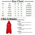 thumbnail image 3 of Penkiiy Cloak with Hood Men Clearance Men Patchwork Hooded Casual Party Retro Gothic Long Cloak Stage Outfit Red Cloak, 3 of 9