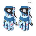 thumbnail image 3 of Toystoory 2 piezas de guantes de nieve para niños, artículos deportivos antideslizantes, guantes gruesos para deportes de invierno a prueba de viento, Suministros térmicos cian L Toystoory HA059843-06B, 3 of 6