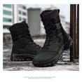thumbnail image 3 of Botas militares para hombre, antideslizantes, de cuero, para uso exterior, estilo militar, 3 of 6