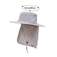 thumbnail image 3 of Lroveb Women Men Bucket Hats Womens Mountaineering Fishing Camouflage Hood Rope Outdoor Shade Foldable Casual Hat Sun Hat, 3 of 5