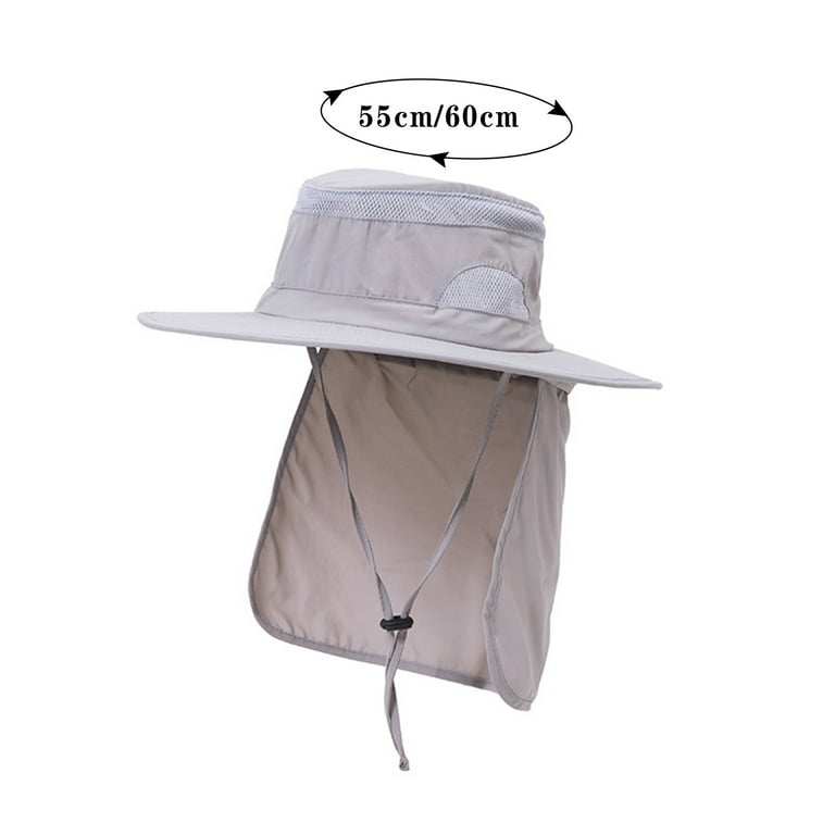 Men Womens Mountaineering Fishing Camouflage Hood Rope Outdoor Shade  Foldable Casual Bucket Fisherman Hat 