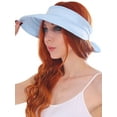 thumbnail image 2 of Simplicity Womens Quick-drying UPF 50+ Swim Beach Visor Hat with Removable Top Blue, 2 of 6