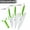 Green White, variant on 3-Piece Sharp Ceramic Knife Set with Covers - Stain Resistant White Blade Rust Proof Kitchen Knives Household Vegetables Slicing Tool