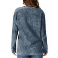 thumbnail image 5 of Women's G-III 4Her by Carl Banks College Navy Seattle Seahawks Comfy Cord Pullover Sweatshirt, 5 of 5