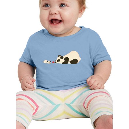 

Image Conscious Panda And Dog Playing T-Shirt Infant -Jay Fleck Designs Unisex 6 Months