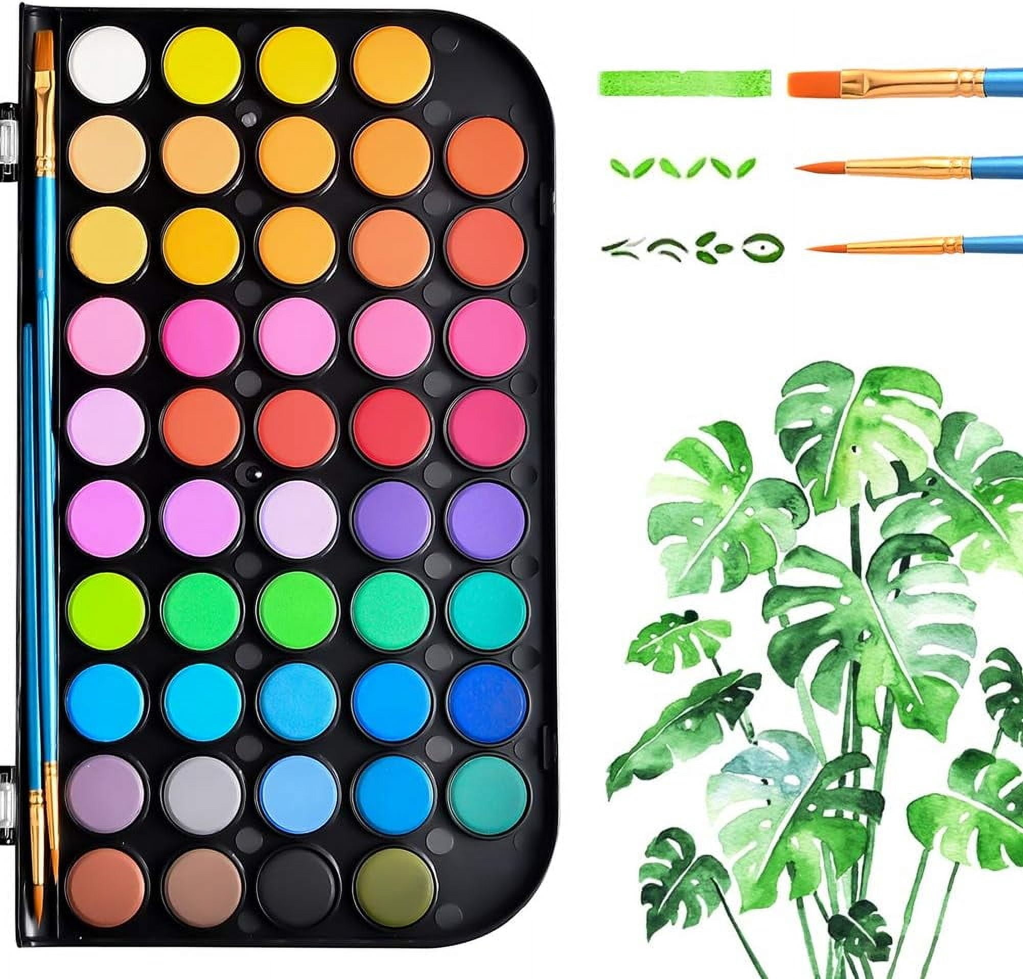 Rainbow in a Box, Washable Watercolor Paints Set, High-Quality Pigments for Safe and Endless Artistic Adventures, Travel-Friendly Companion for All Ages