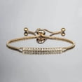 thumbnail image 2 of Women's Bolo Bracelet 14K Yellow Gold Plated 1.80CT Round Cut Simulated Diamond 7inch, 2 of 3