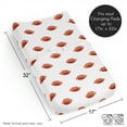 thumbnail image 6 of Sweet Jojo Designs Football Brown and White Changing Pad Cover Sheet, 6 of 6