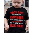 thumbnail image 1 of I HAVE A CRAZY NANA Print Tee, Boys' Casual & Trendy Crew Neck Short Sleeve T-shirt For Spring & Summer, Boys' Clothes For Outdoor Activities, 1 of 6
