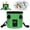 Green, variant on YardChic Portable 20L Folding Water Bucket, Multifunctional Foldable PVC Water Container with Carry Handles, Collapsible Wash Basin for Travel, Camping, Outdoor Activities Cleaning Water Storage