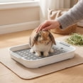 thumbnail image 2 of Indoor Cat Litter Pan with High Sides Easy Cleaning Tray for Clumping Sand Control Pet Supplies, 2 of 4