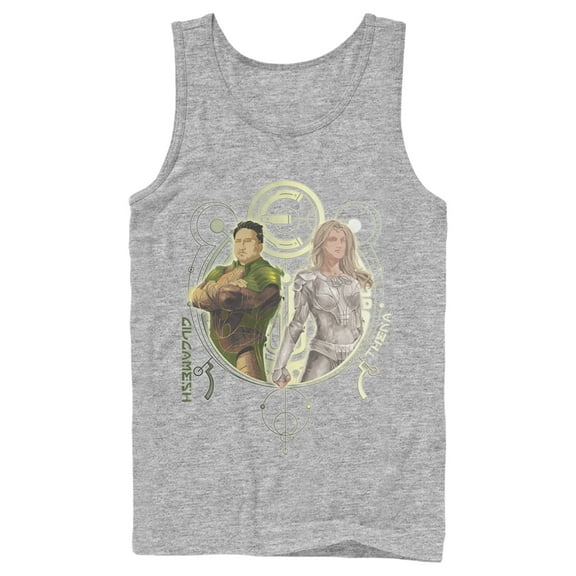 Men's Marvel Eternals Gilgamesh and Thena Duo  Tank Top Athletic Heather Small