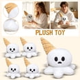 thumbnail image 2 of Halloween Ice Cream Ghost Plush Toy, Soft White Spooky Cute Ghost Stuffed Doll for Home Decor and Daily Collection,8.3in, 2 of 6