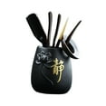 thumbnail image 1 of AMLESO Chinese Kung Fu Teapot Set Six Gentlemen Set Utensil Tools Portable Tea Canister B, 1 of 8