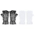 thumbnail image 1 of 2 pares de guantes de encaje para mujer, 1 of 3
