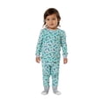 thumbnail image 2 of Sleep On It Infant Boys 2-Piece Super Soft Jersey Snug-Fit Pajama Set with Matching Socks - Skate On - Green, 12M, 2 of 3