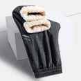 thumbnail image 5 of jsaierl Men's Winter Warm Fleece Sherpa Lined Sweatpants Active Thermal Track Thick Jogger Pants with Pockets, 5 of 9