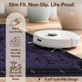 thumbnail image 6 of Design&I 8'x10' Washable Area Rug Deep Purple Elegance with Symmetrical Floral Design Intricate Star and Blossom Motifs for Dining Room, Large Office, Lounge, Snag-Free, 6 of 7
