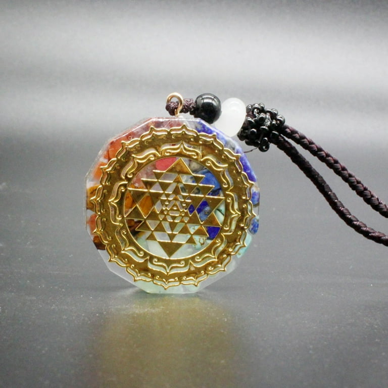 Sri yantra online orgonite chakra necklace