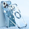 thumbnail image 2 of Plating Clear Case Compatible With Iphone 14 Pro Max/14 Pro, Tpu Four Corners Shockproof Cover With Len Protector, 2 of 5