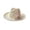 Khaki, variant on Men and Women's Mediterranean Panama Straw Fedora Fashion Travel and Vacation Visor Hat,Color:
