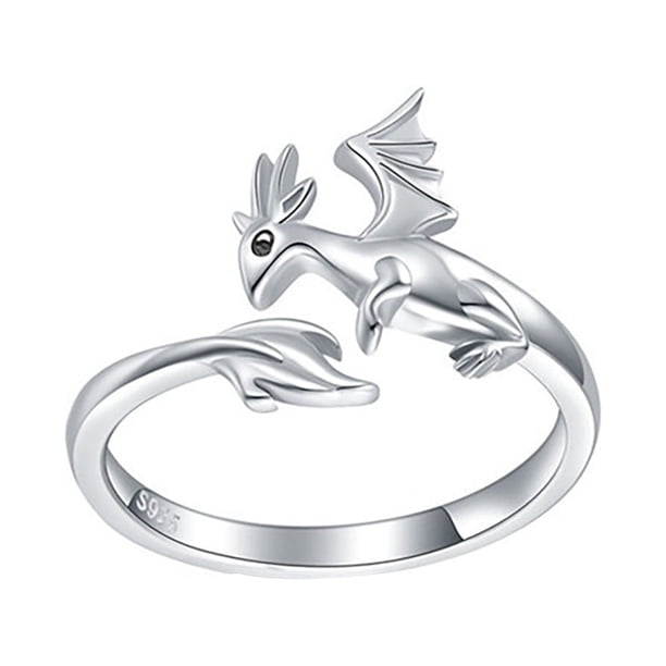 Anillo Mujeres Niñas Animal Joyería Ajustable Anillo Abierto Dinosaurio Anillo Pulgar Personalidad