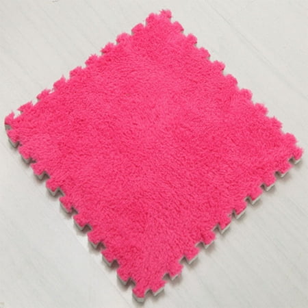 Thicken Bedroom Mat Kids Carpet Foam Puzzle Mat Shaggy Velvet