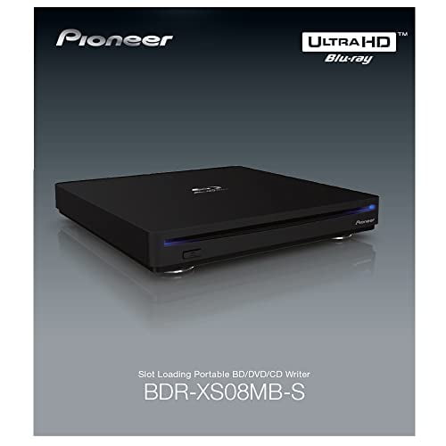 Pioneer Windows 11 compatible Slot-in Portable Blu-ray Drive USB3  