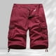 thumbnail image 1 of WILLBEST Pantalones Cortos para Hombre, de Bolsillo, Holgados, para Exteriores, de Color Liso, Informales, 7 Unidades, 1 of 3