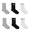 Gray/Black/White, variant on Champion Unisex Socks, 6 Pack Crew Socks Sizes 7-11