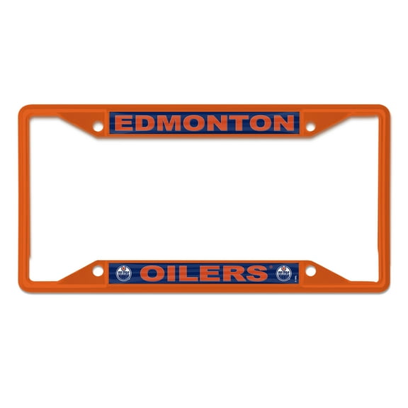 WinCraft Edmonton Oilers Chrome Color License Plate Frame