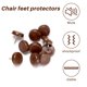 thumbnail image 4 of 100 Piezas Almohadillas de PláStico para Pies Inferiores Pata Silla Mesa Muebles Protector Piso Madera Clavo Antideslizante Amortiguador del Ruido, 4 of 5