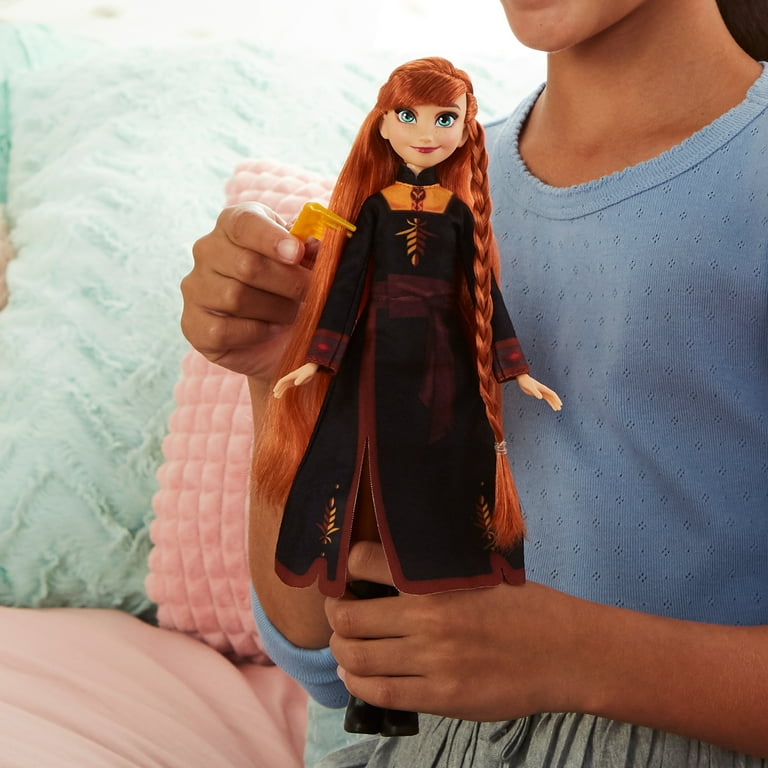 Disney Frozen 2 Sister Styles Long Hair Anna Fashion Doll with