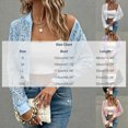 thumbnail image 4 of Idoravan Womens Lace Jacket Womens Cropped Lace Jacket Fashion Women Casual Zipper Lace Solid Long Sleeve Short Jacket Coat, 4 of 7