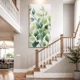thumbnail image 4 of Canvas Wall Art, Watercolor Botanical Green Framed Canvas Prints for Bedroom Dining Room, Eucalyptus Leaves Oversized Gallery Wrapped Wall Decor for Home Office, Gifts, 20"x40" Ship Next Day, 4 of 9