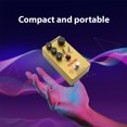 thumbnail image 4 of Riwcyla MOSKYAUDIO Guitar Distortion Pedal Electric Guitar Effects Pedal Volume/Tone/Distortion Control True Bypass Metal Shell 9V 6.35mm Input/Output Interface Guitar Distortion Effector, 4 of 6