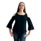 thumbnail image 1 of Blusa D'Noel  Sin hombros manga 3/4 aplicaciones de encaje, 1 of 5