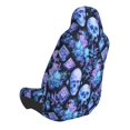 thumbnail image 2 of Wukai Skull blue crystal flower Full Set Car Seat Covers with Soft Padding Universal Auto Front Seats Protector and Cushion Mat, 2 of 5