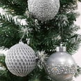 thumbnail image 6 of LSLJS Christmas Tree Ball Ornaments for Xmas Tree - 3.15" Sparkling Shatterproof Xmas Tree Hanging Bauble Sphere Multi-style Shiny Christmas Ball Pendants Christmas Decorations for Party(6 Pcs), 6 of 6