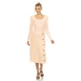 thumbnail image 4 of White Mark Women's Long Sleeve Sweater Midi Dress, 4 of 5
