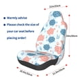 thumbnail image 3 of Wukai Sea Turtle Full Set Car Seat Covers with Soft Padding Universal Auto Front Seats Protector and Cushion Mat, 3 of 5