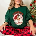 thumbnail image 2 of Christmas Vibes Santa Checkered | Sweatshirt, 2 of 6