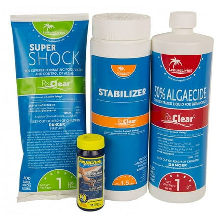 shock pool clear rx conditioner stabilizer algaecide chemical strips swimming featuring various sizes opening test kit start spring walmart dialog